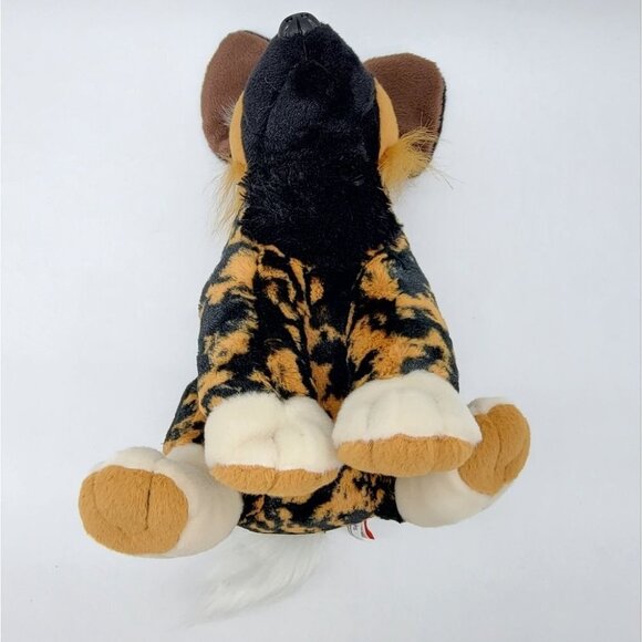 African Wild Dog Plush Calico Hyena Stuffed Animal Wild Republic Soft Faux Fur - Picture 8 of 13